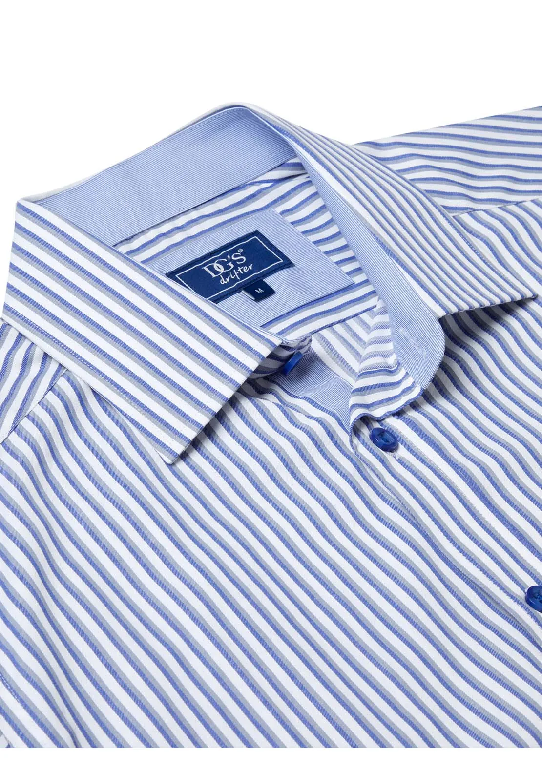 Long Sleeve Stripe Shirt - Grey