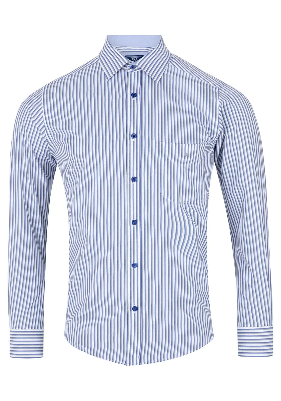 Long Sleeve Stripe Shirt - Grey
