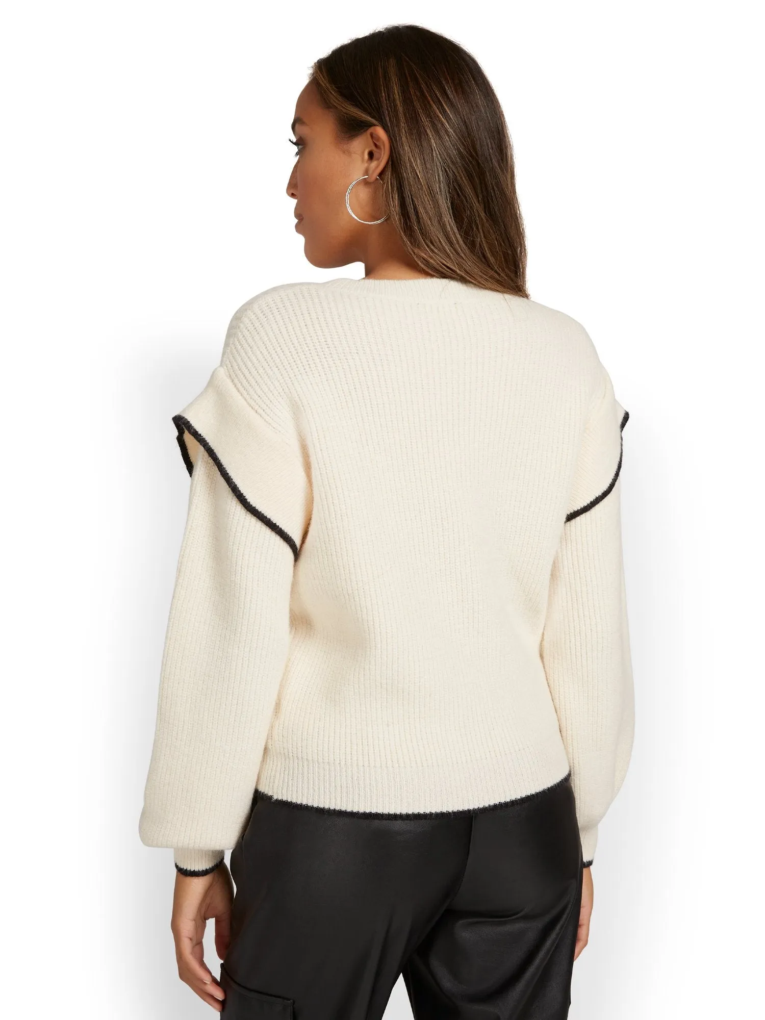 Lumiere Ruffle-Shoulder Sweater - Brands We Love