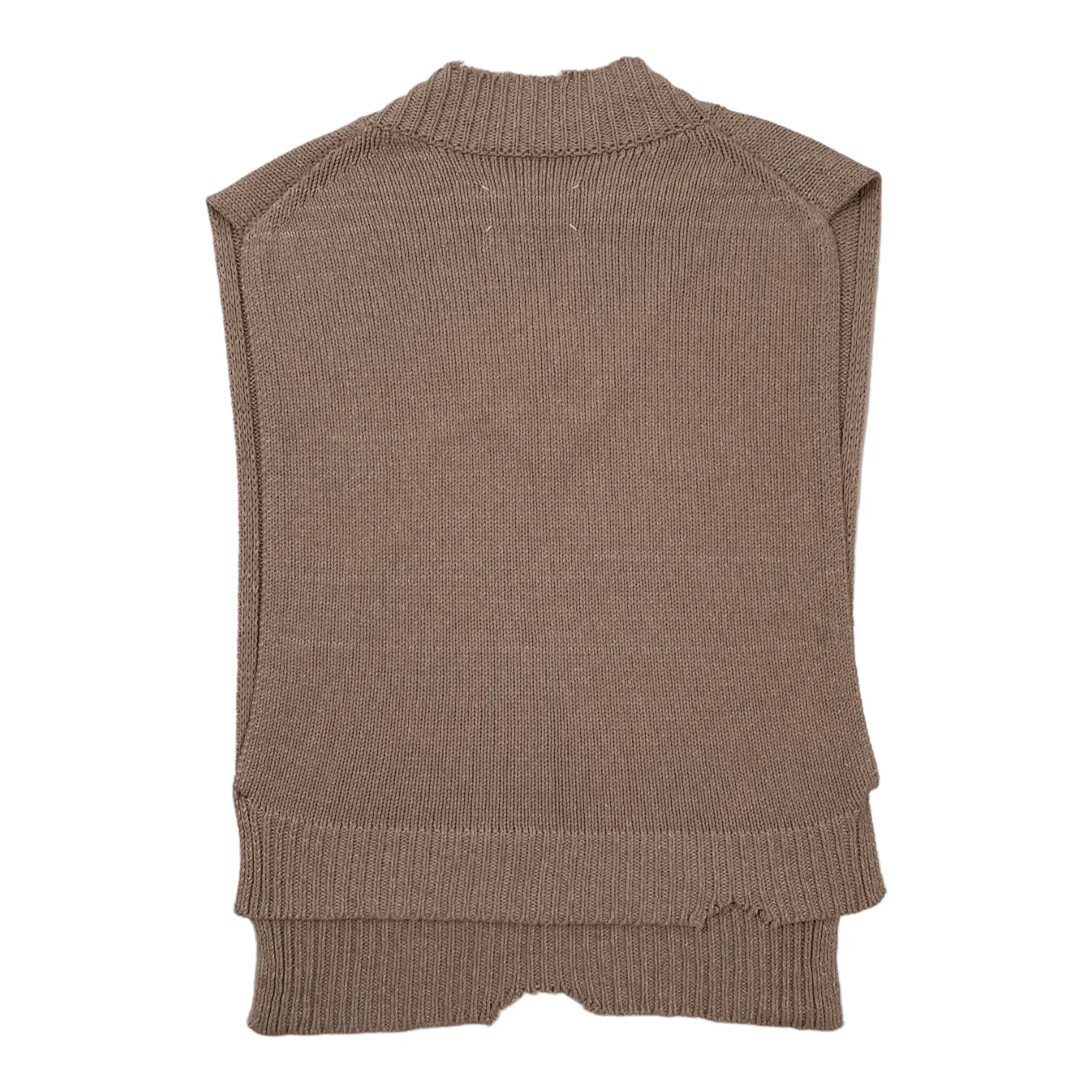 Maison Margiela Deconstructed Knit Vest Beige