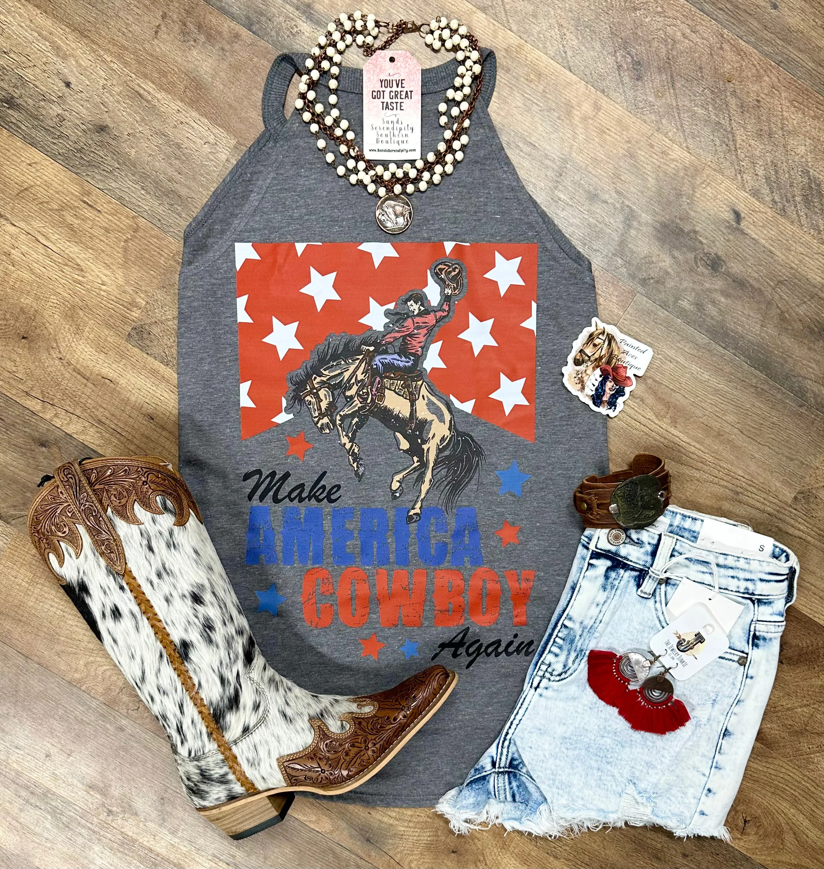 Make America Cowboy Again Tank 🇺🇸