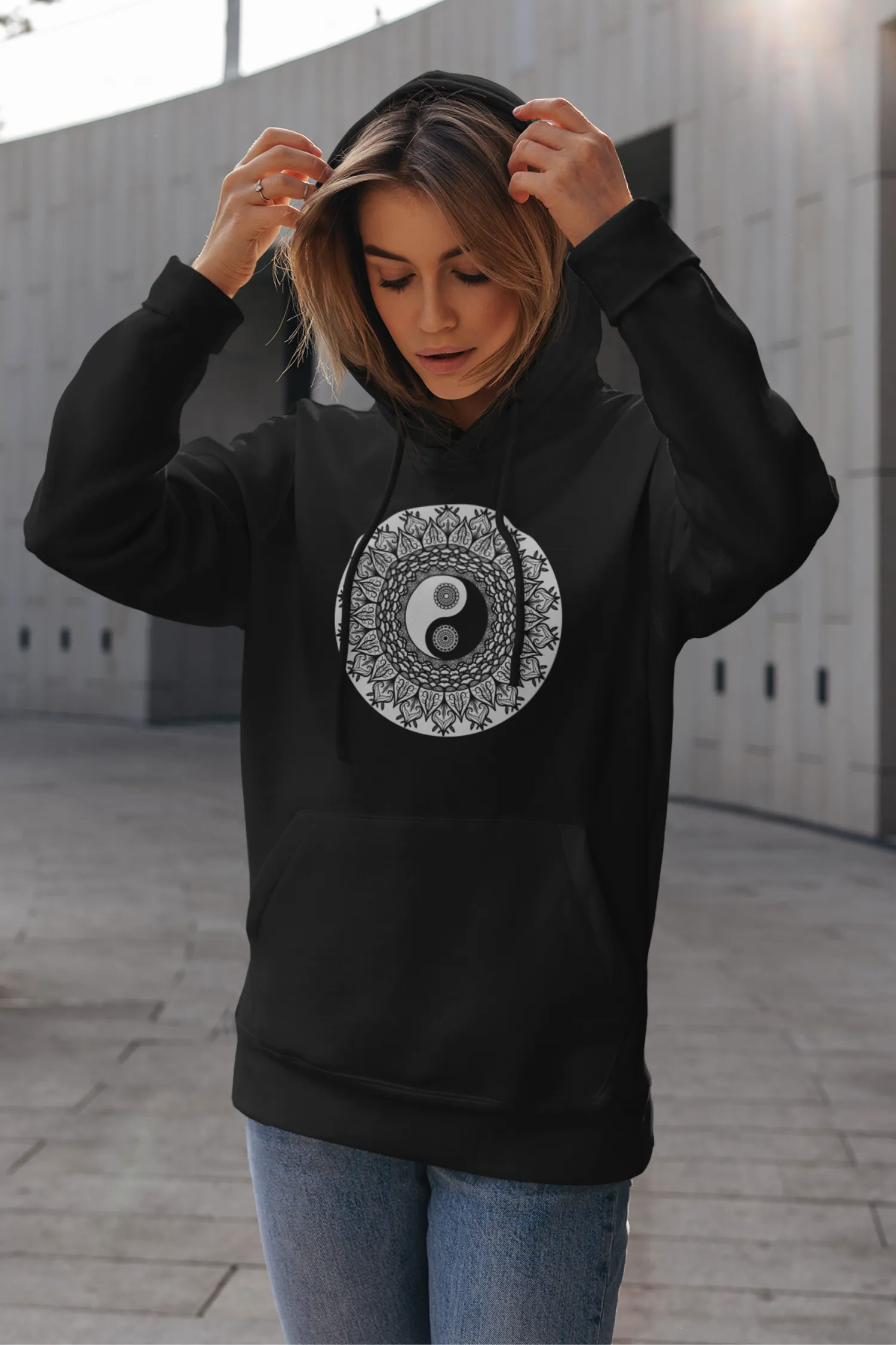 Mandala Art Printed Women's Hoodie