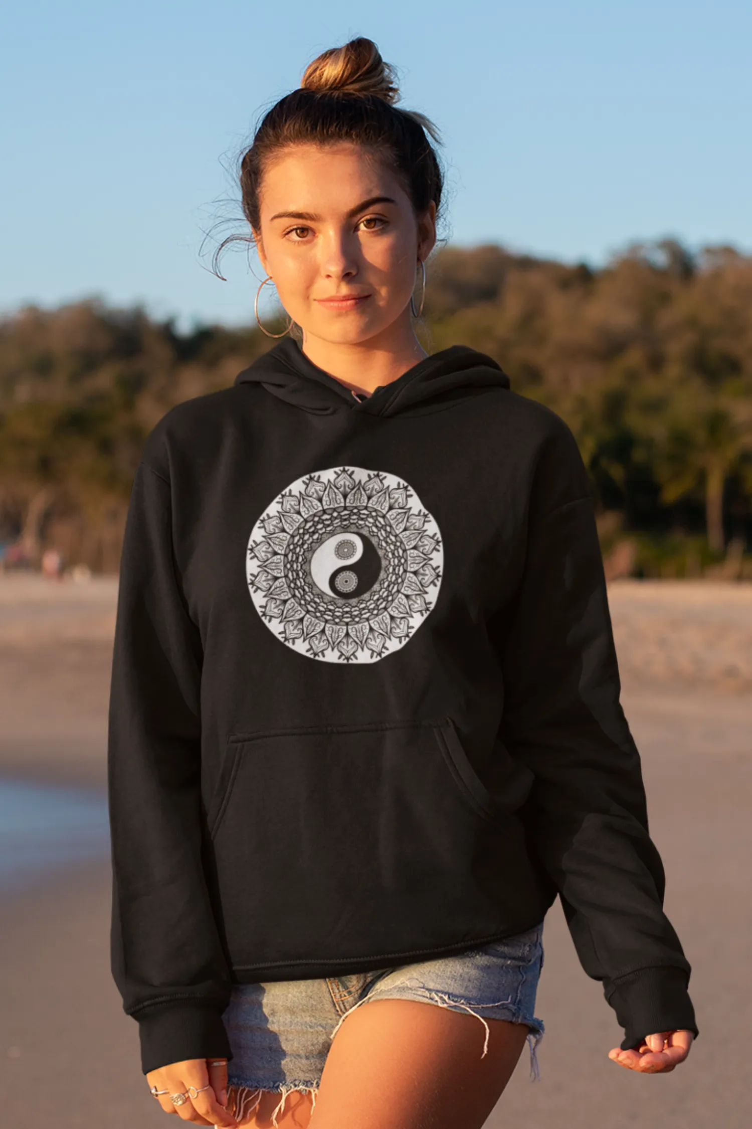 Mandala Art Printed Women's Hoodie