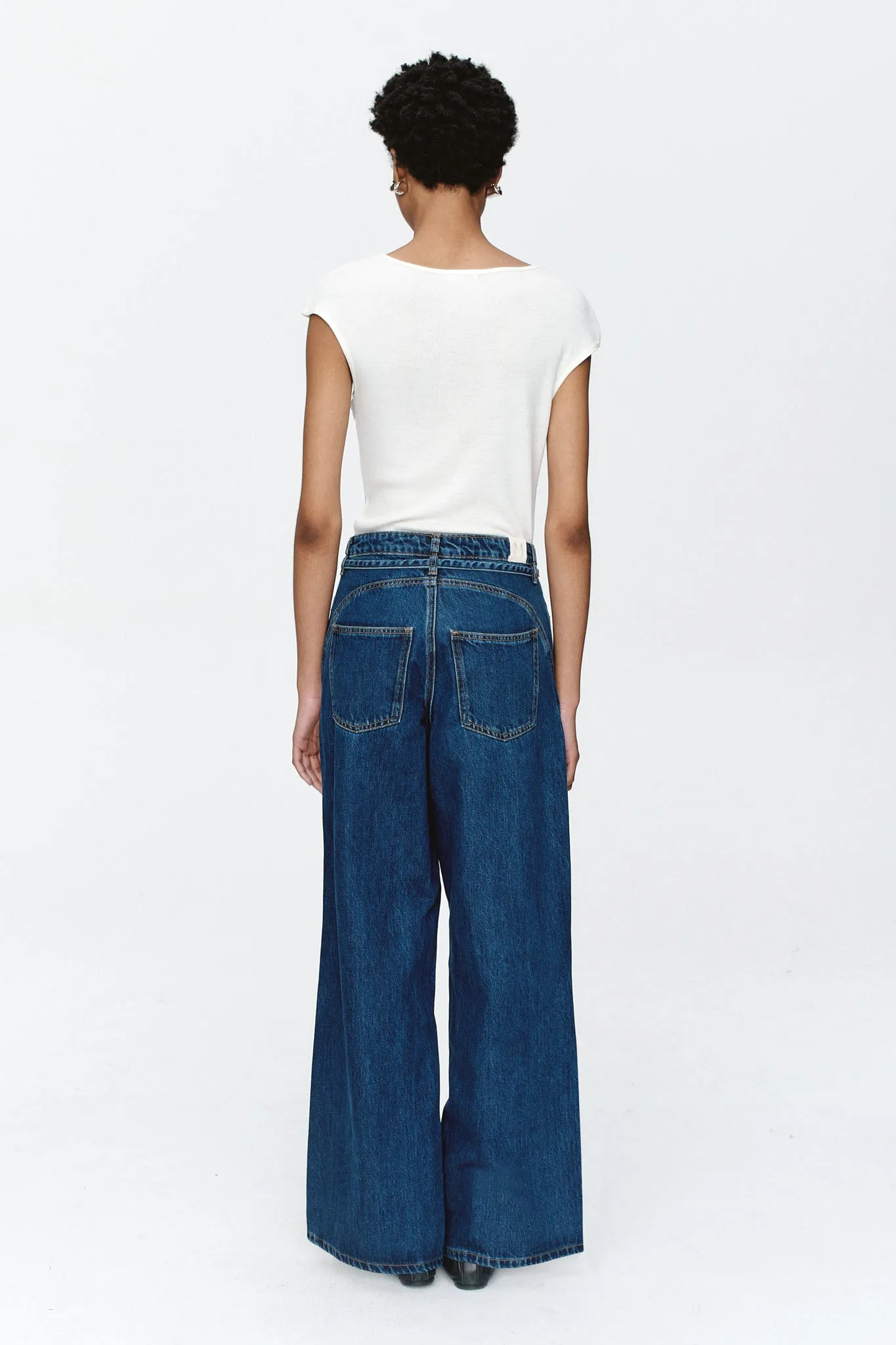 Marle - Tie Curve Seam Jean Heritage Blue