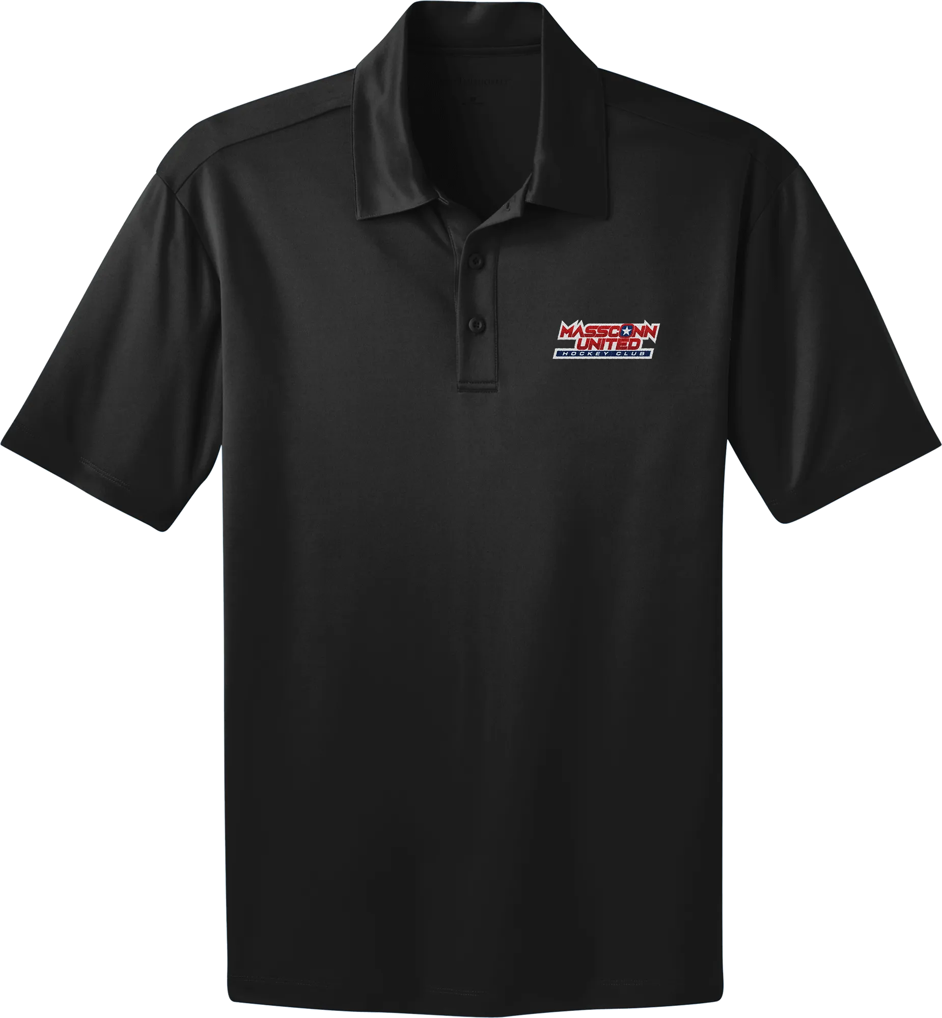 Mass Conn United Adult Silk Touch Performance Polo