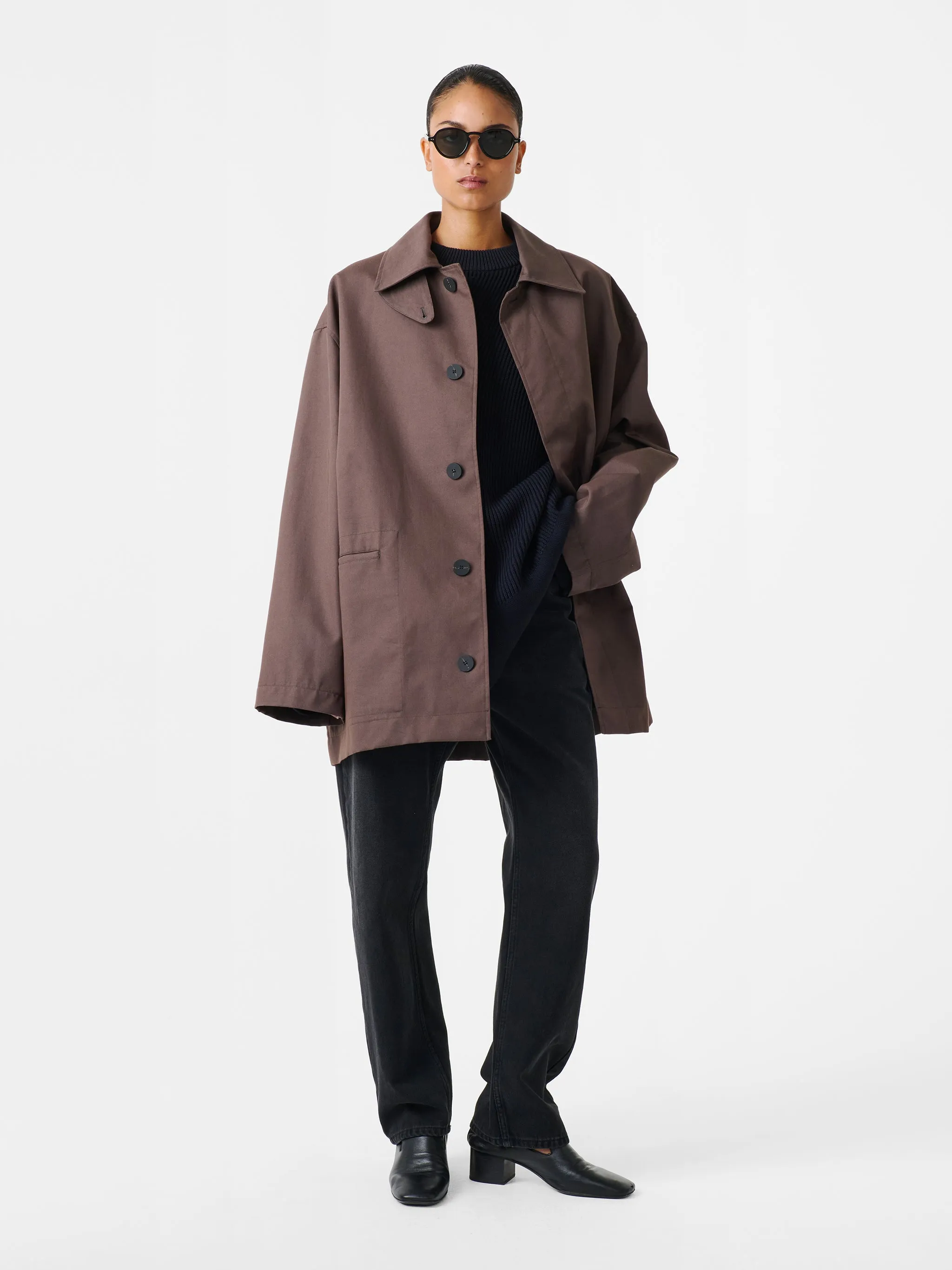 Measure Jacket in Moss / Black