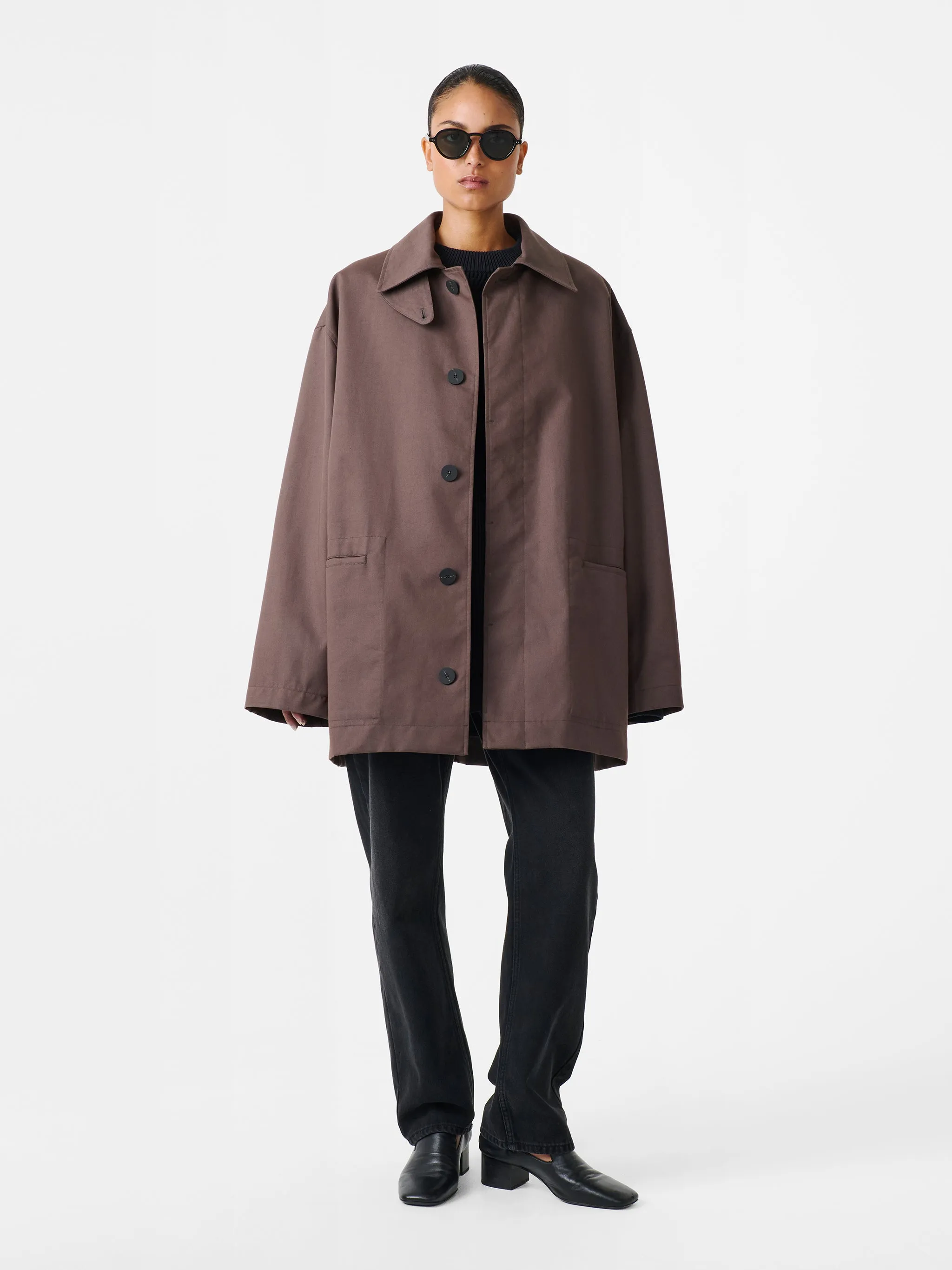 Measure Jacket in Moss / Black
