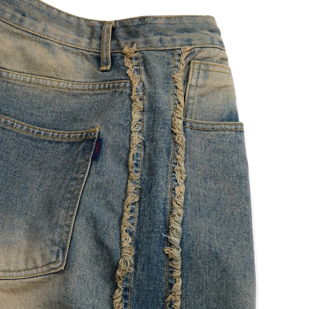 MID90 SIDE LINE LOOSEFIT DENIM PANTS VINTAGE BLUE