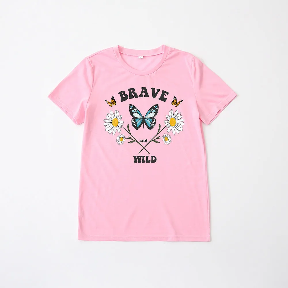 Mommy and Daughter Matching T-Shirt Short Sleeve