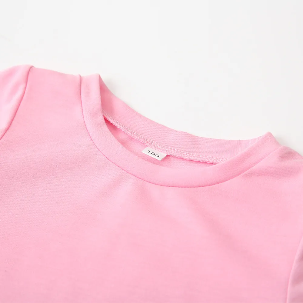 Mommy and Daughter Matching T-Shirt Short Sleeve