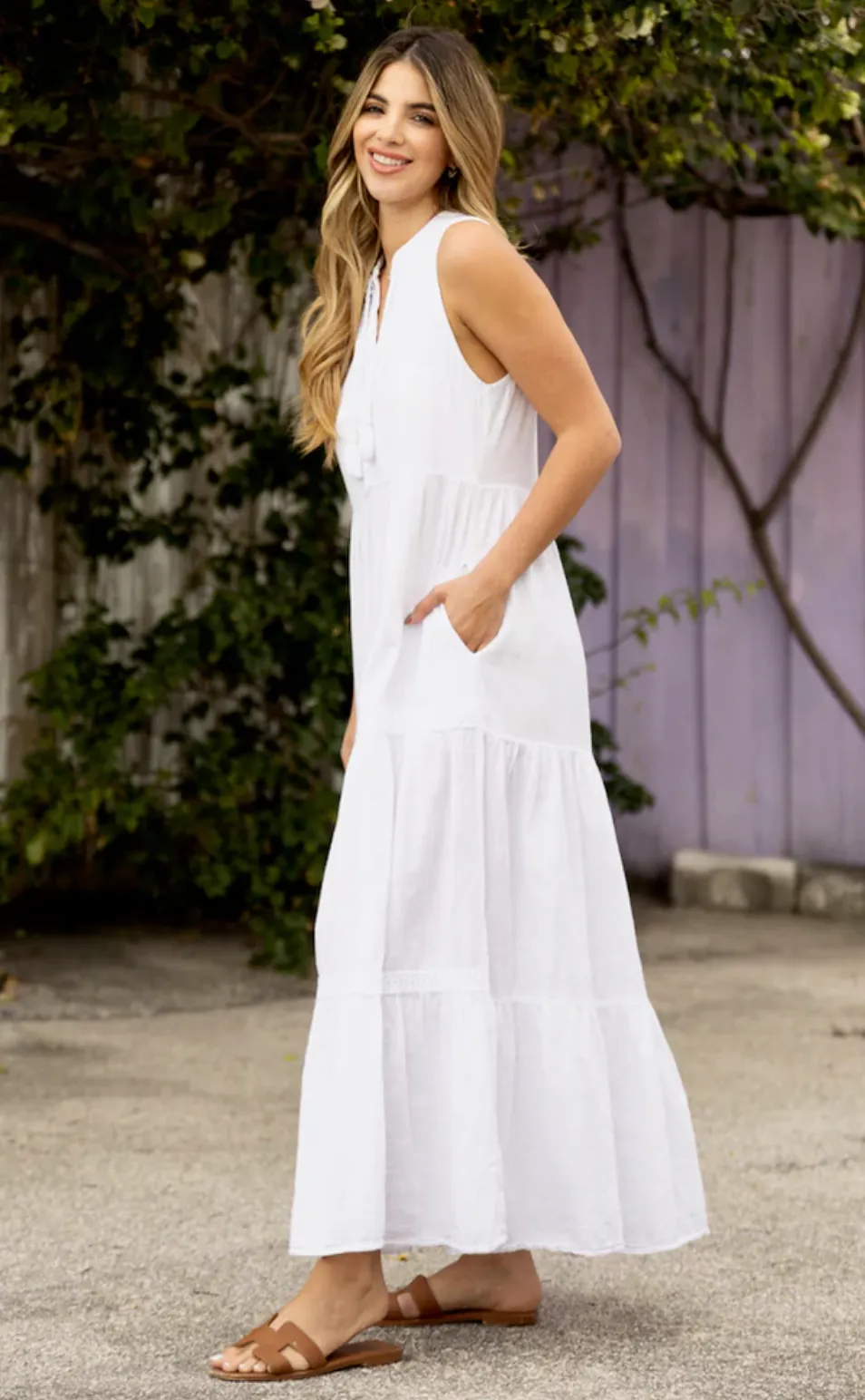 Naomi Dress White