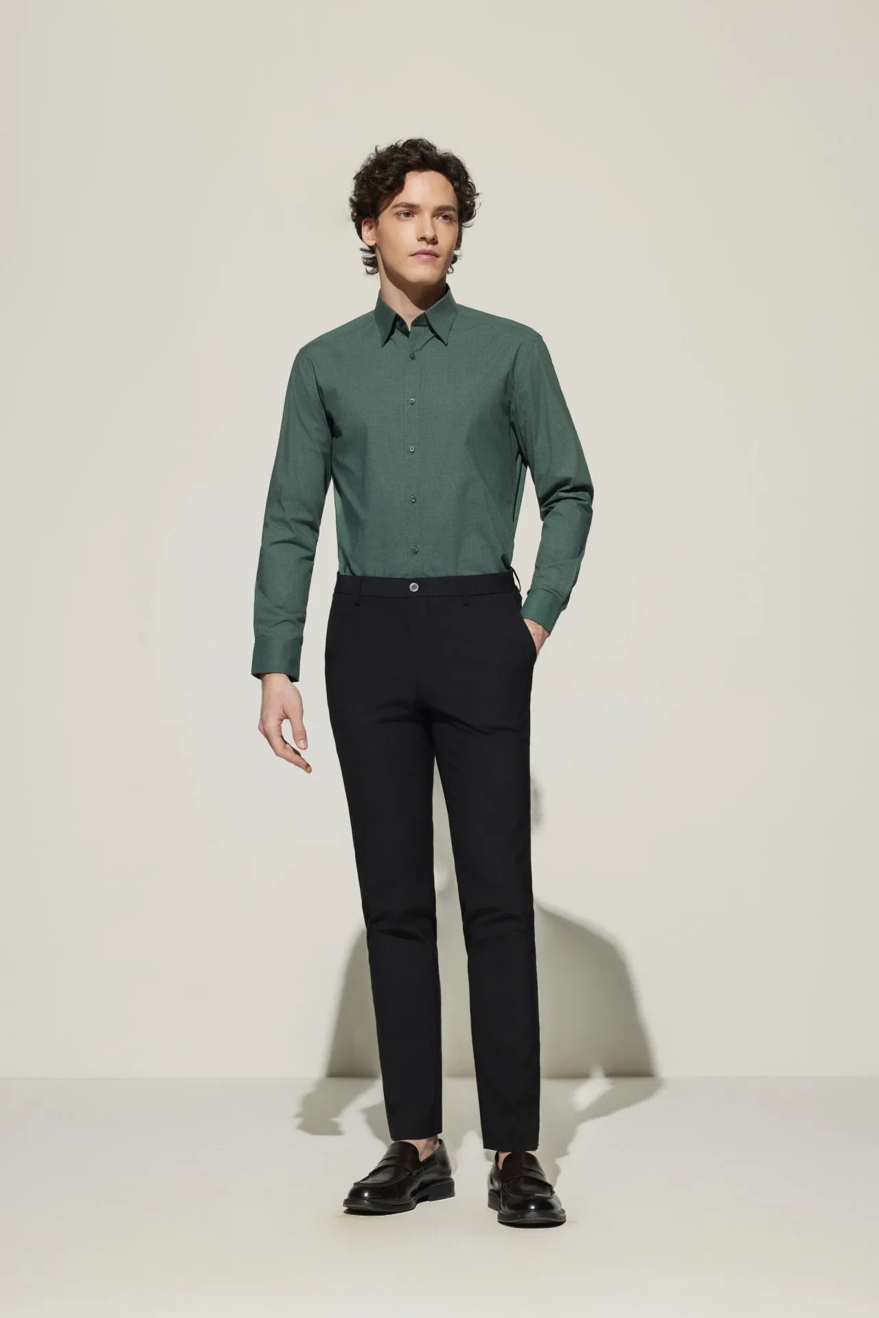 Non-Iron Easy Care Smart Fit Poplin Shirt