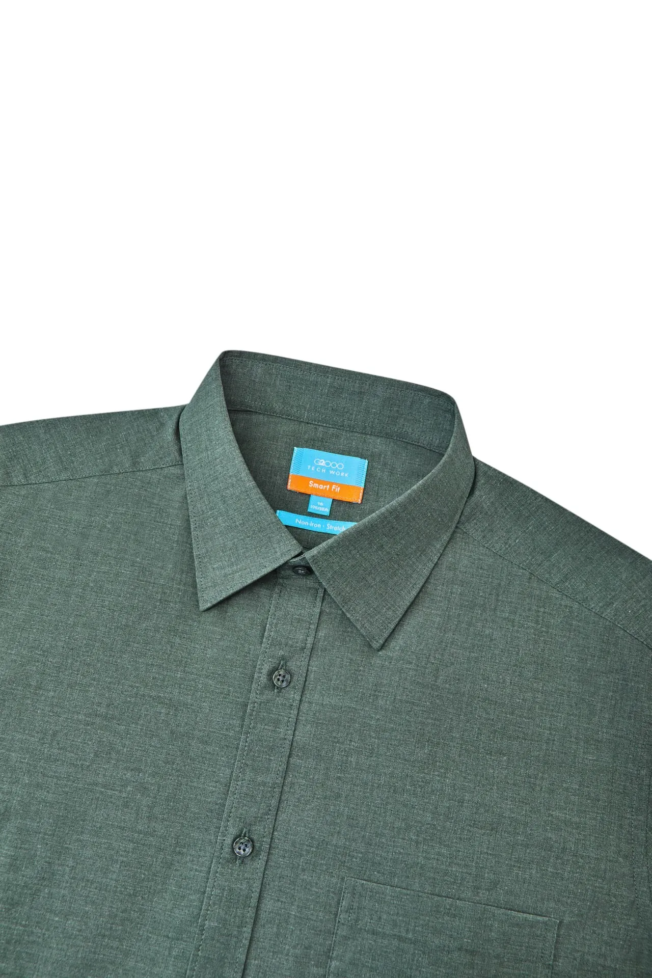 Non-Iron Easy Care Smart Fit Poplin Shirt