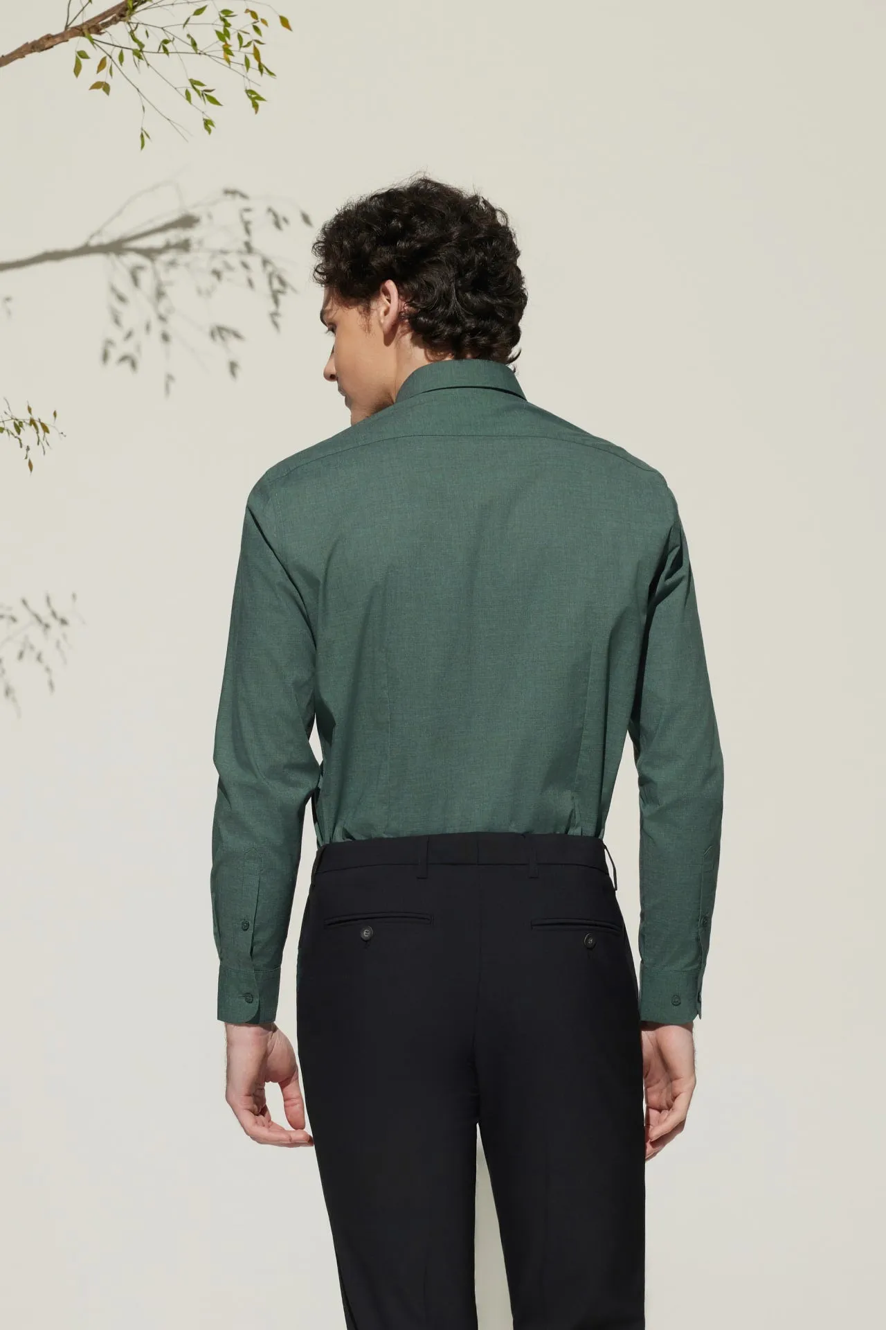 Non-Iron Easy Care Smart Fit Poplin Shirt