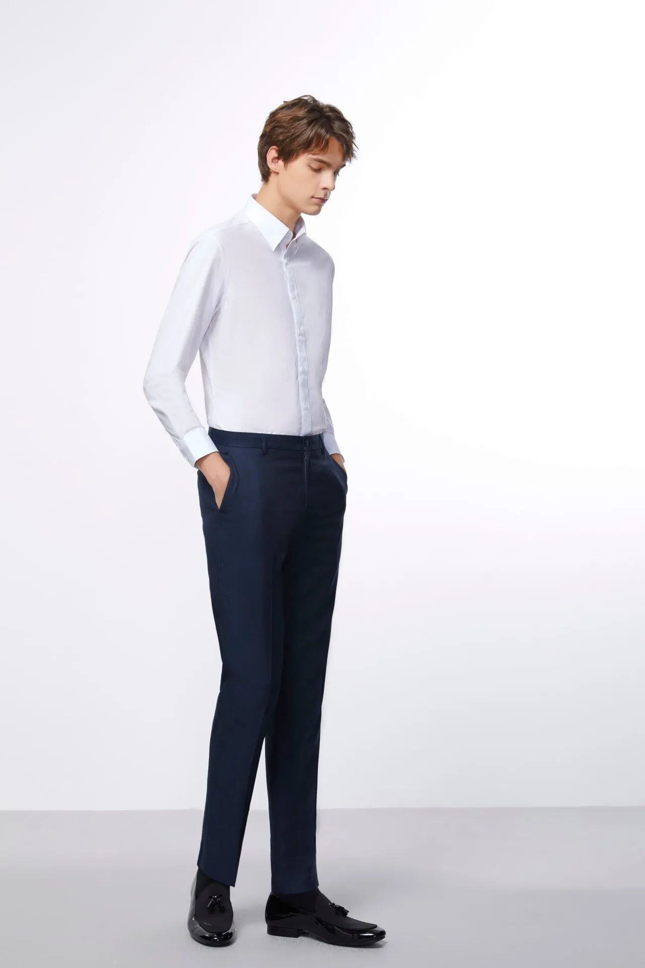 Non-Iron Easy Care Smart Fit Poplin Shirt