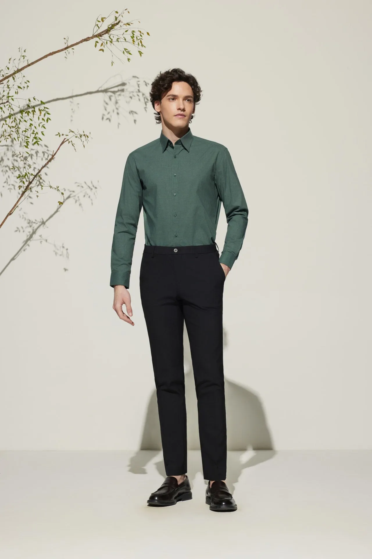 Non-Iron Easy Care Smart Fit Poplin Shirt