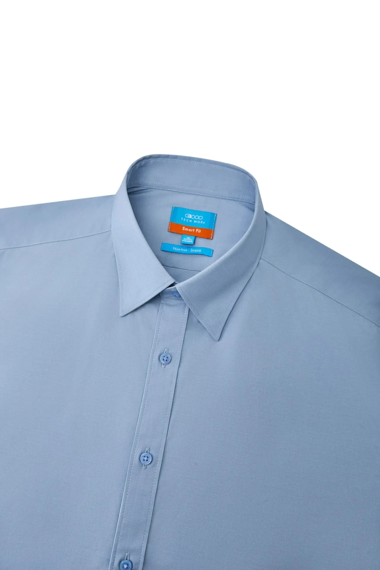Non-Iron Easy Care Smart Fit Poplin Shirt