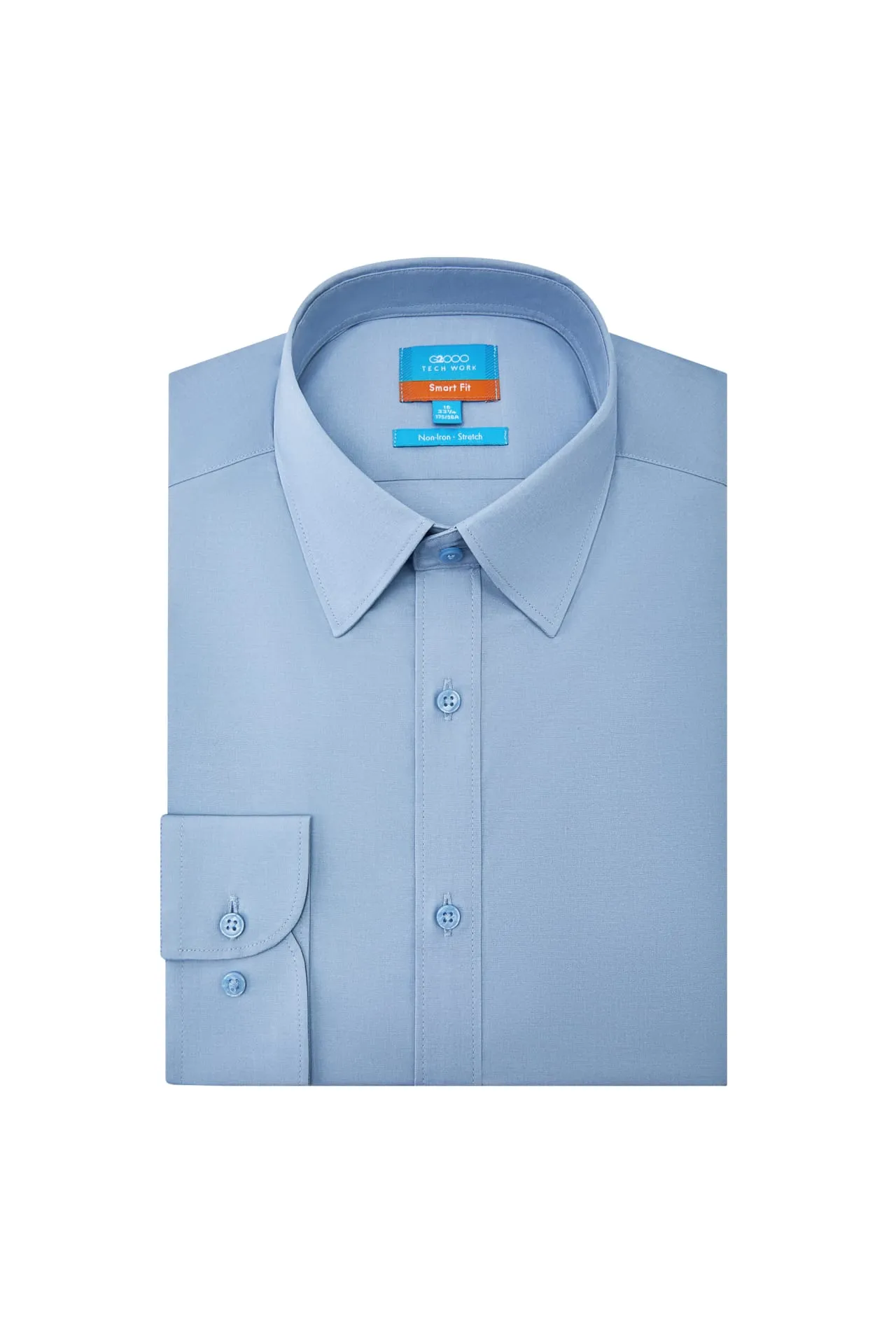 Non-Iron Easy Care Smart Fit Poplin Shirt