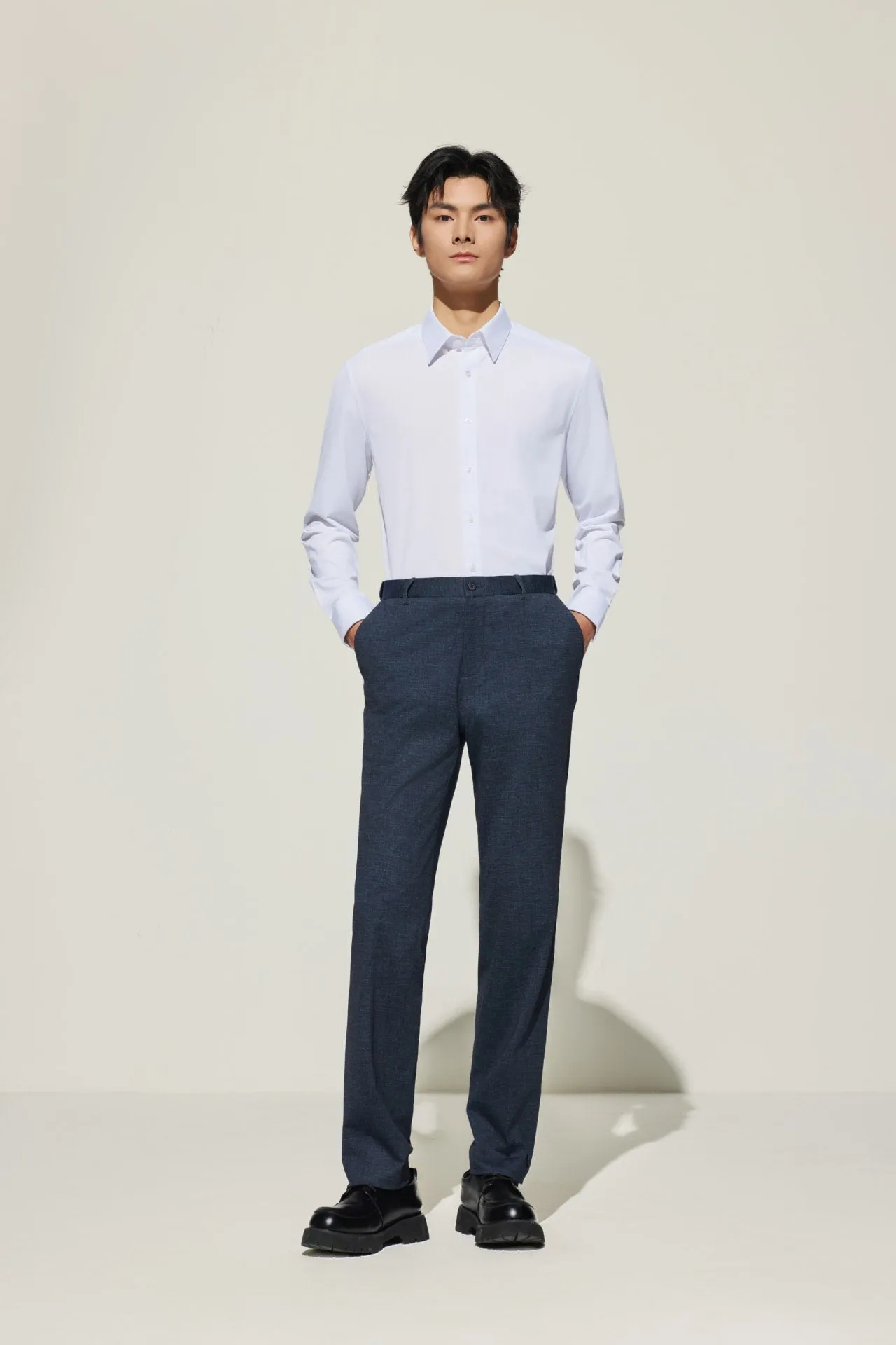 Non-Iron Smart Fit Warp Knit Shirt
