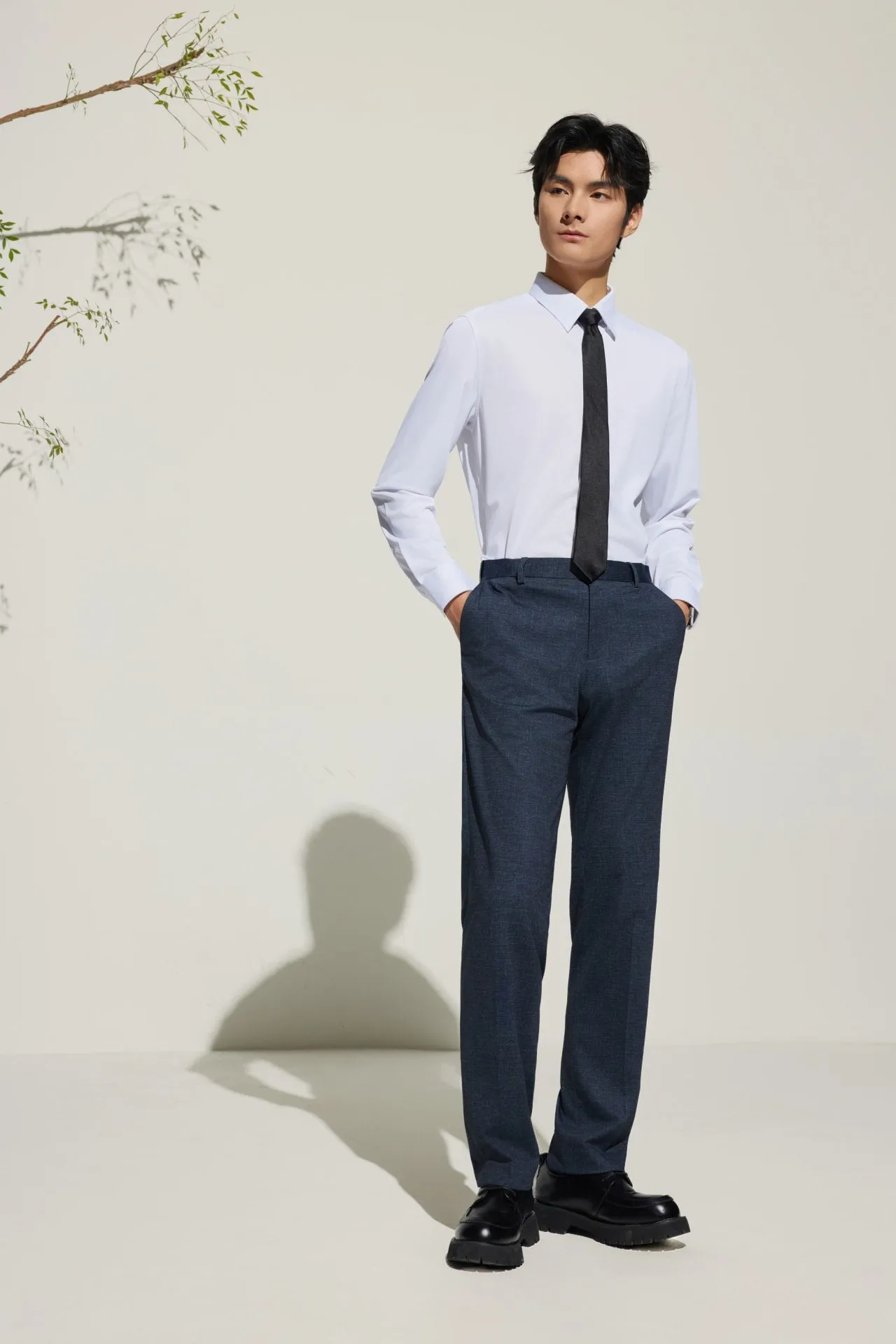 Non-Iron Smart Fit Warp Knit Shirt