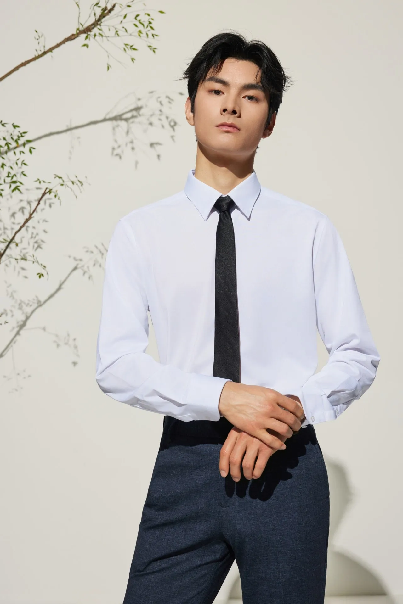 Non-Iron Smart Fit Warp Knit Shirt