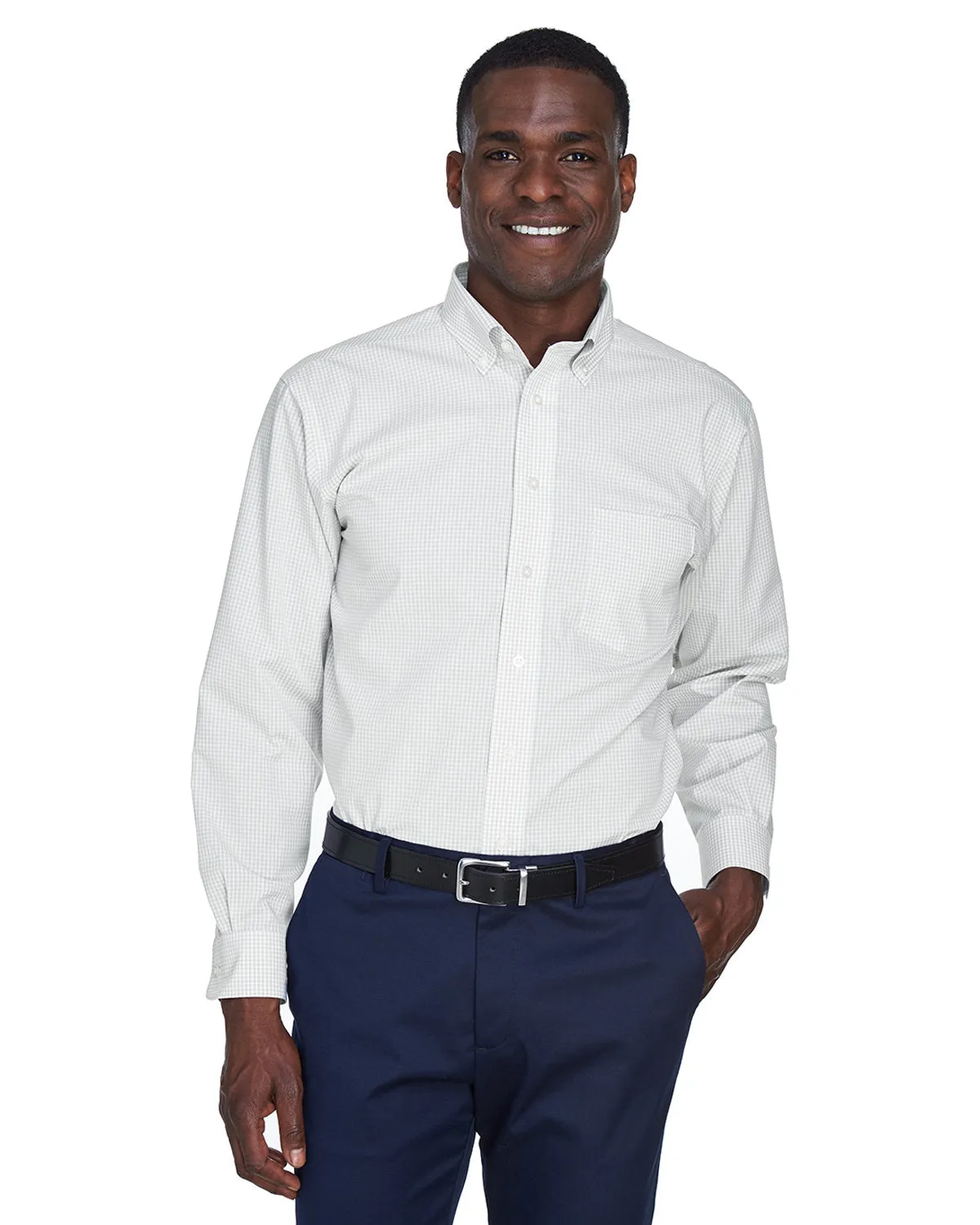 OUTLET-Devon & Jones Gingham Check Dress Shirt