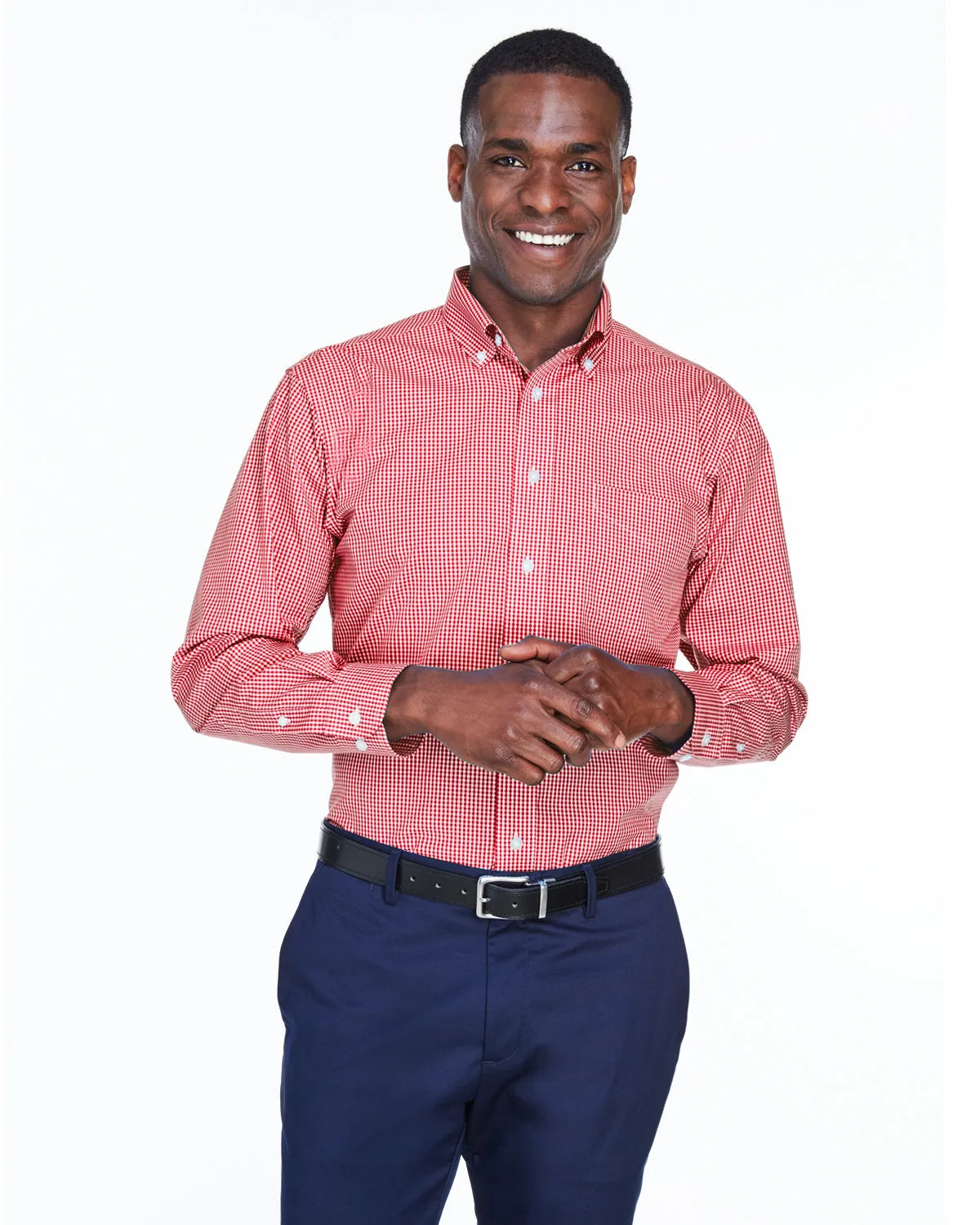 OUTLET-Devon & Jones Gingham Check Dress Shirt