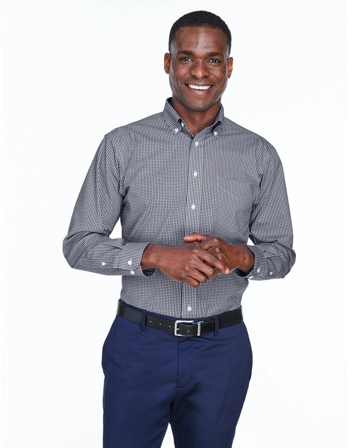 OUTLET-Devon & Jones Gingham Check Dress Shirt
