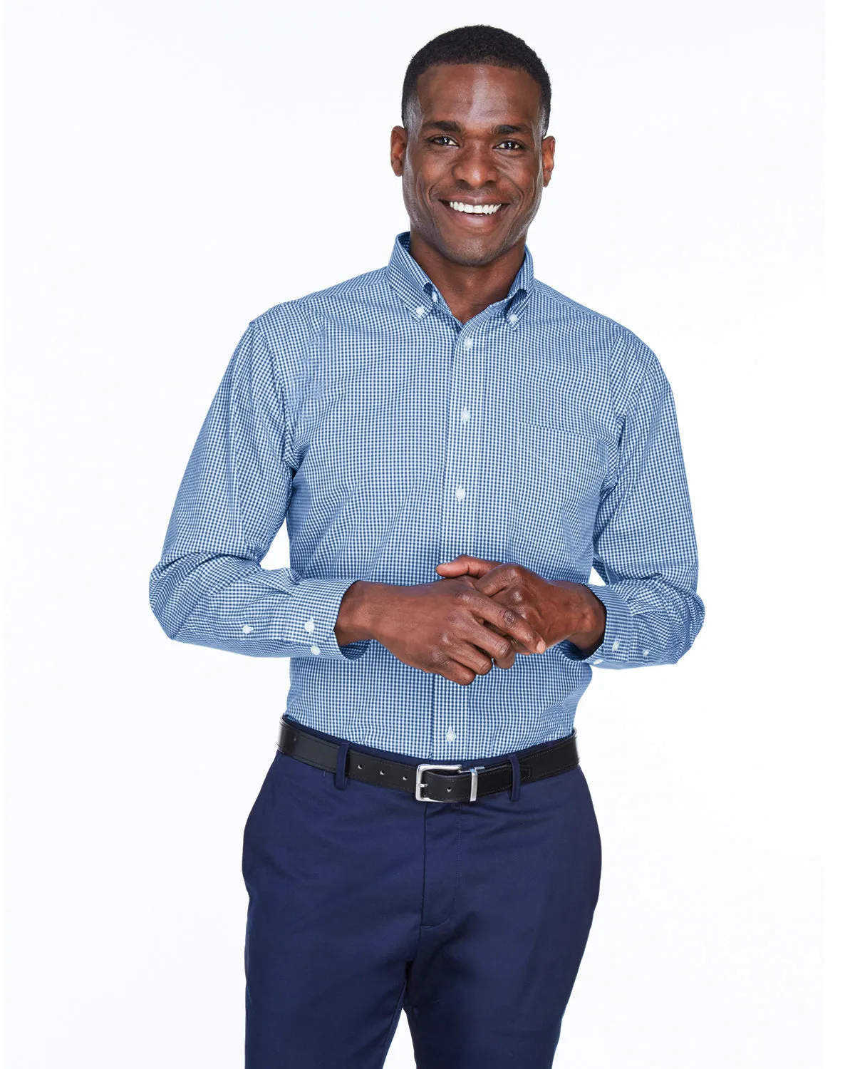 OUTLET-Devon & Jones Gingham Check Dress Shirt