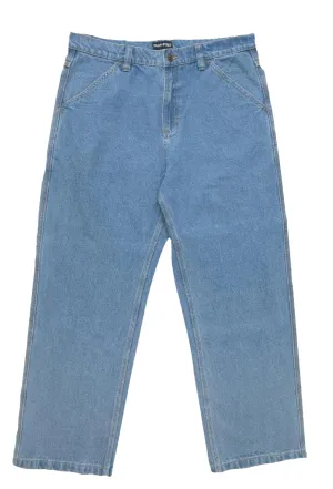 Passport Workers Club Denim Pants / Washed Light Indigo
