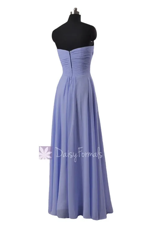 Popular Orange Chiffon Wedding Party Dress Long Fresh Orange Formal Dress(BM2442)