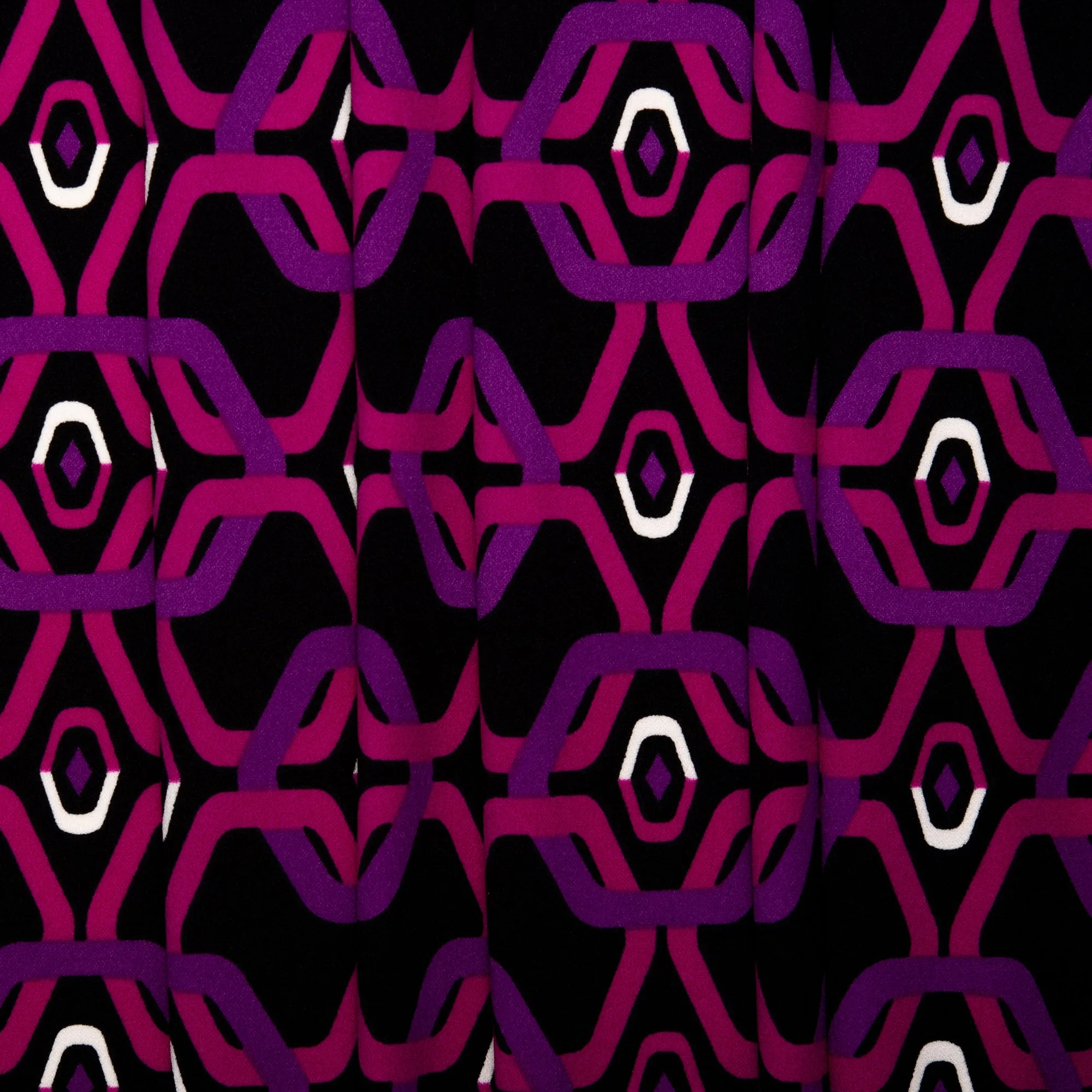 Printed Crepe - CREOLIA - Chains - Pink