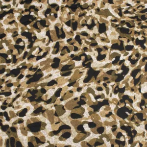 Printed Sweater Knit - HACCI - Leopards - Khaki