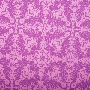 Printed Viscose Knit - ARIELLA - Damask - Purple