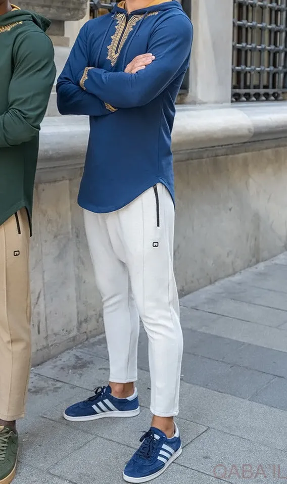 QL Longline Etniz Sweat MA in Navy Blue and Gold
