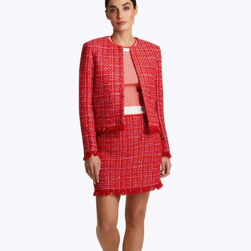 Rich & Royal Mini Skirt with Fringes