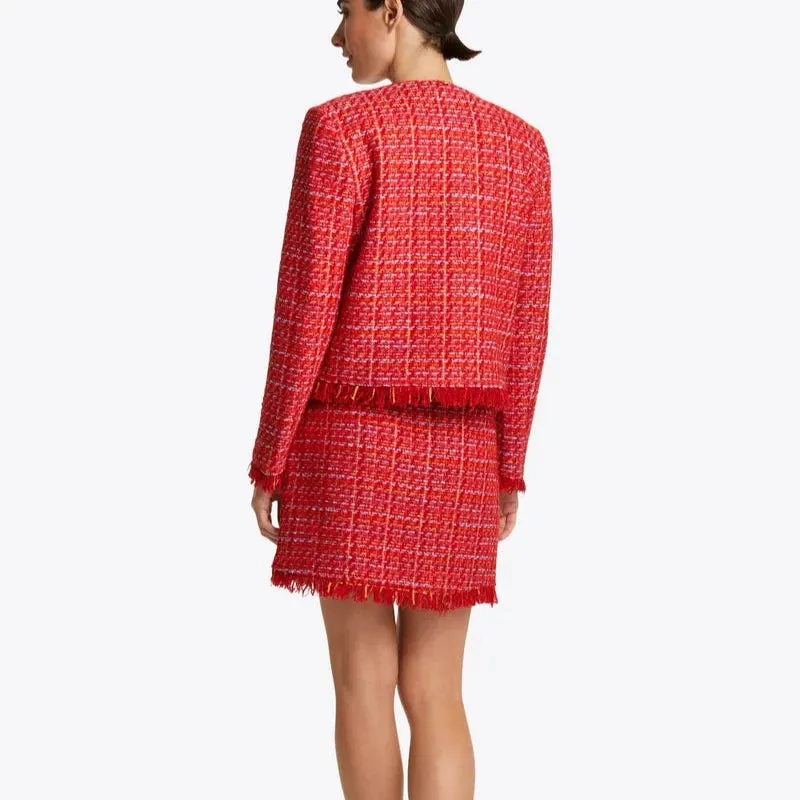 Rich & Royal Mini Skirt with Fringes