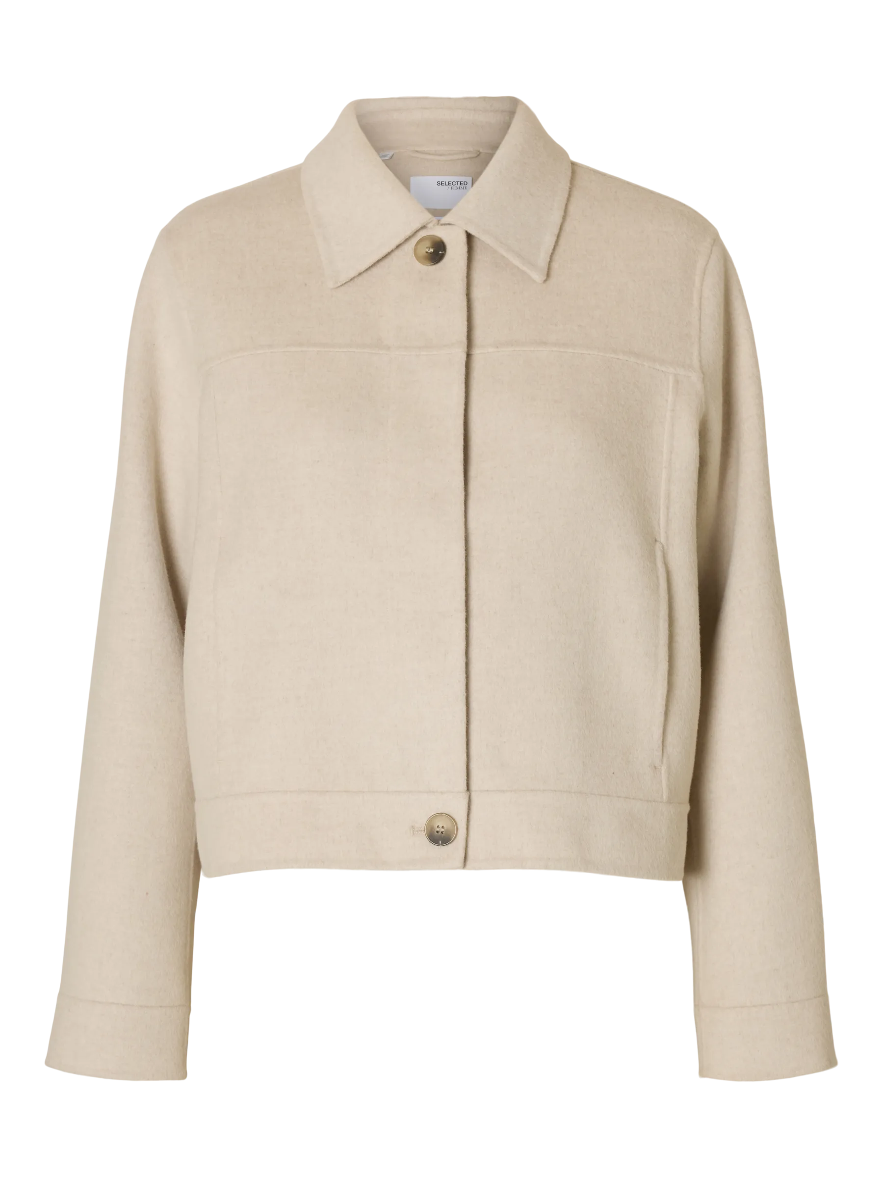 SLFDOREEN SHORT LANO HANDMADE JACKET - SELECTED FEMME
