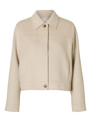 SLFDOREEN SHORT LANO HANDMADE JACKET - SELECTED FEMME