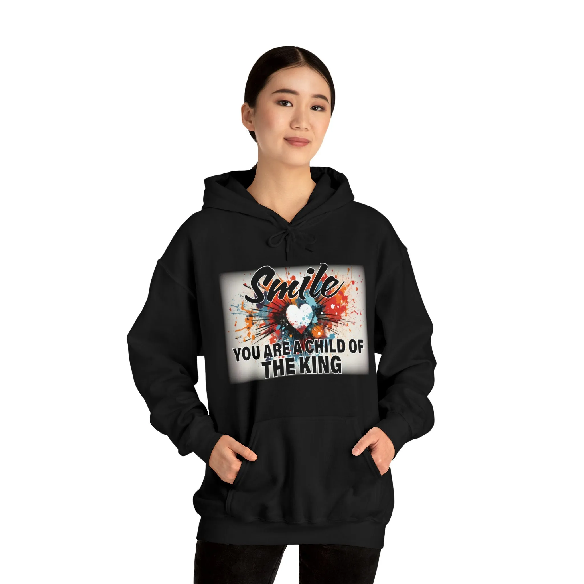 Smile Child of a King Motivational | Sweatshirt Hoodies | Smile Poster | Trendy Positive Vibes Sweatshirt Dress Hoodies