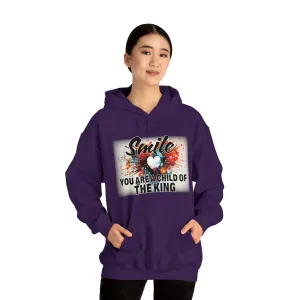 Smile Child of a King Motivational | Sweatshirt Hoodies | Smile Poster | Trendy Positive Vibes Sweatshirt Dress Hoodies