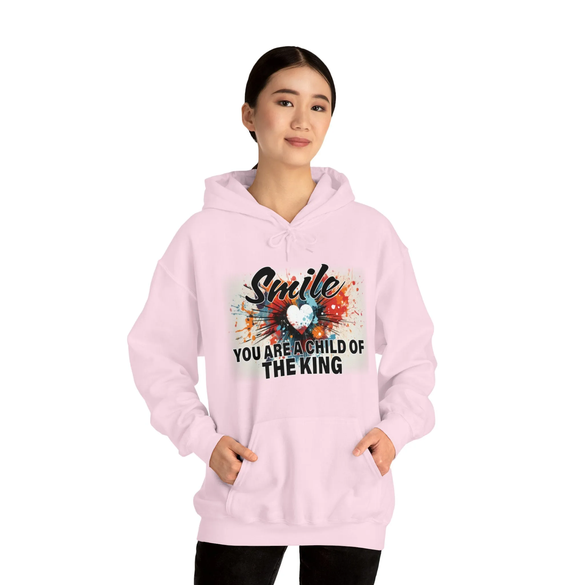 Smile Child of a King Motivational | Sweatshirt Hoodies | Smile Poster | Trendy Positive Vibes Sweatshirt Dress Hoodies
