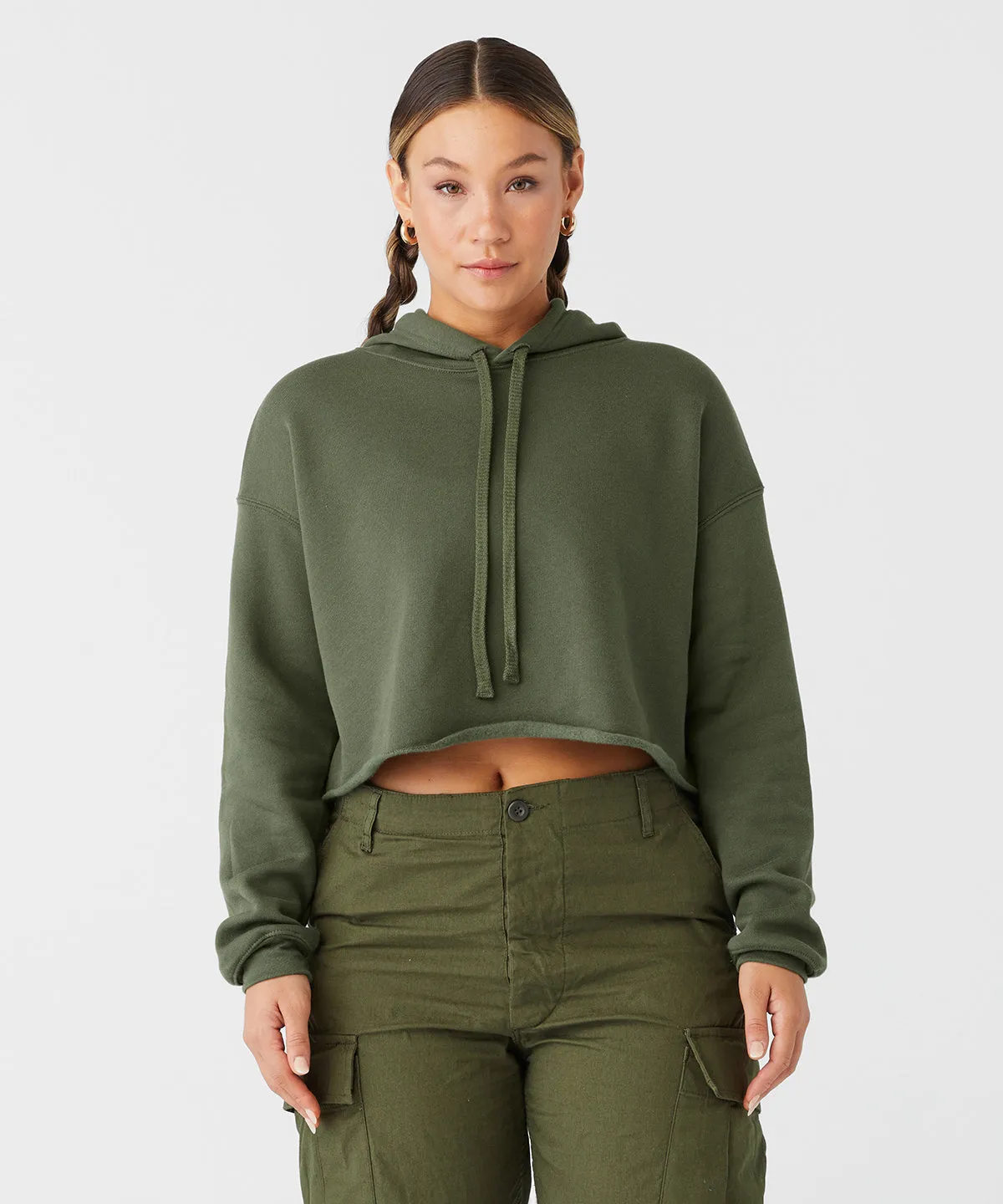 Storm - Women's cropped fleece hoodie