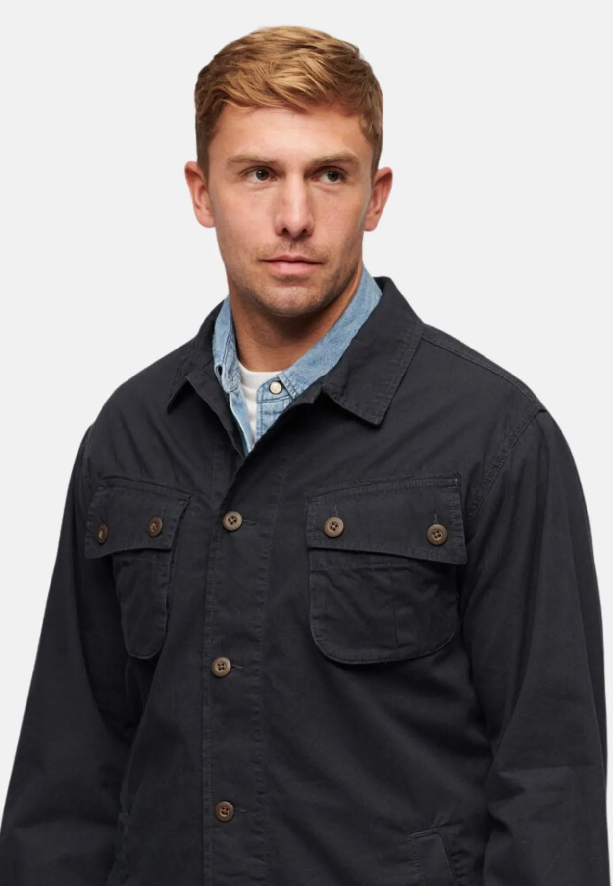 Superdry Military Overshirt Jacket | Eclipse Navy