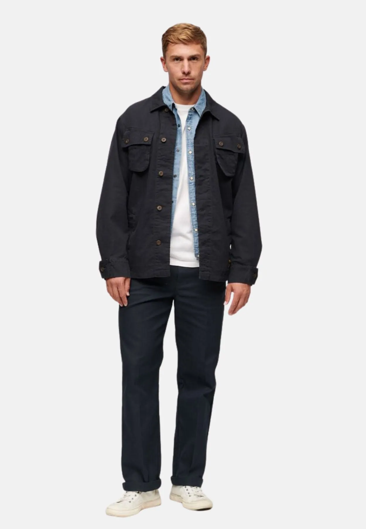 Superdry Military Overshirt Jacket | Eclipse Navy