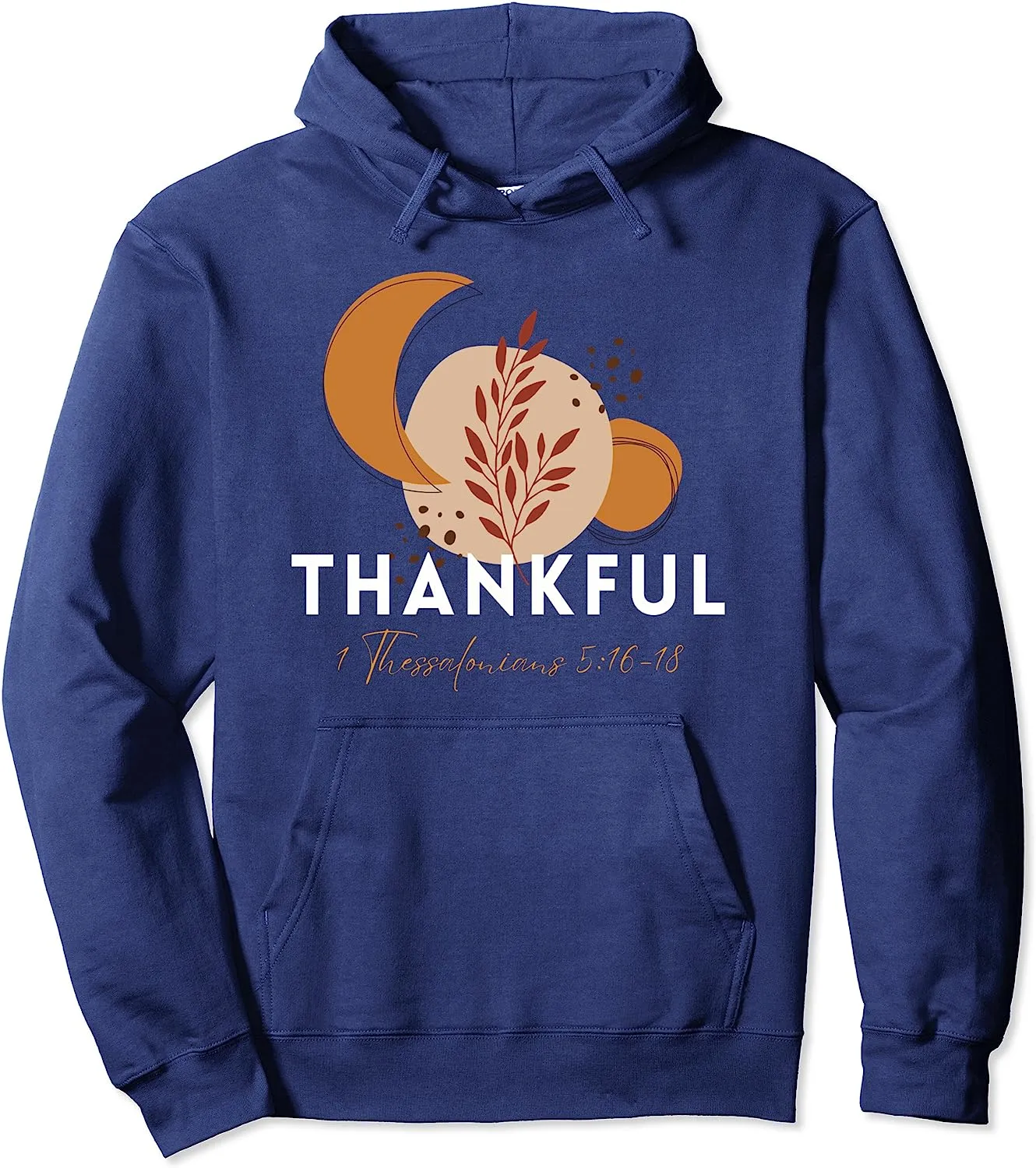 Thankful - Pullover Hoodie - Fun and Inspirational Design by Crucial Key