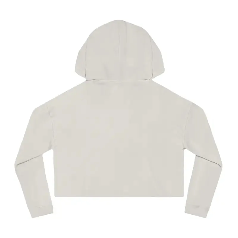 Trendy Two Dogs Cropped Hooded Sweatshirt for Women