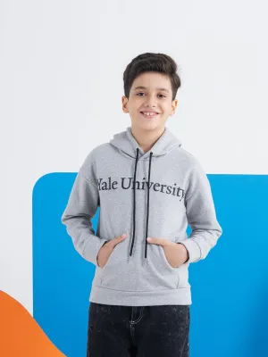 Trendy Yale Grey Hoodie