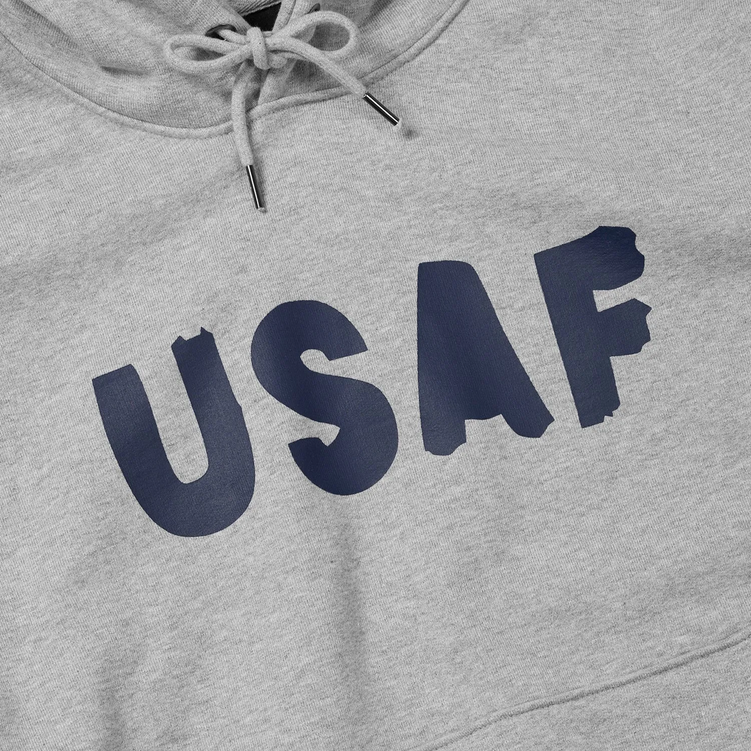 US ARMED FORCES POP OVER HOODIE - GREY