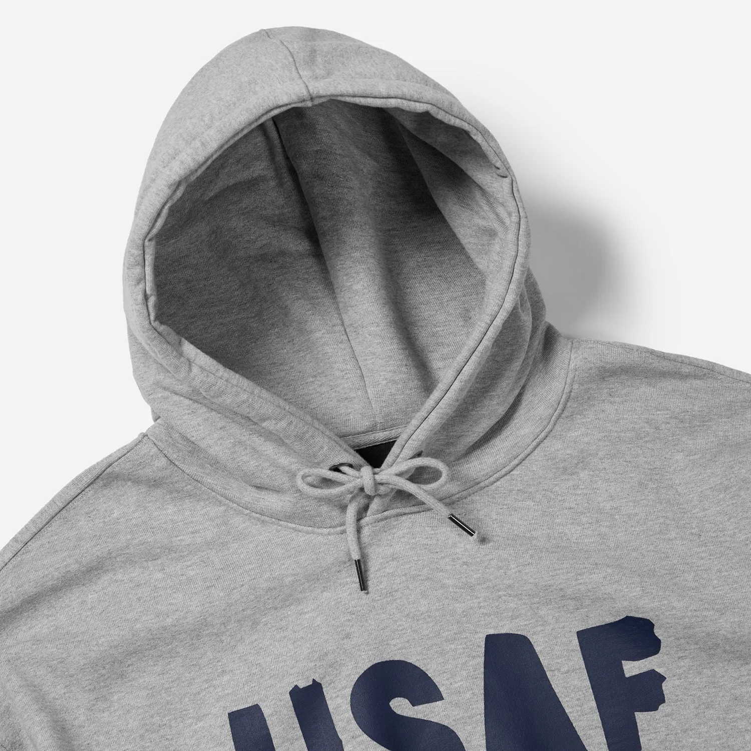 US ARMED FORCES POP OVER HOODIE - GREY